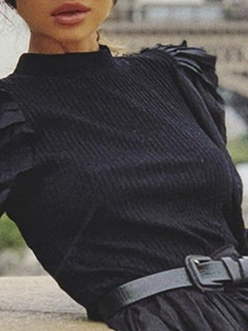 White Blouse with Puff Sleeve