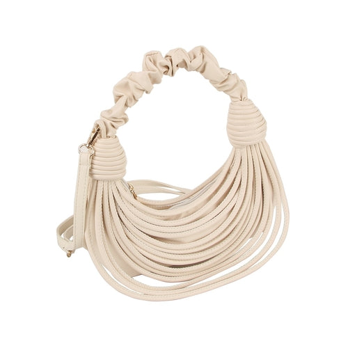 Scrunchie Handle Corded Hobo Bag