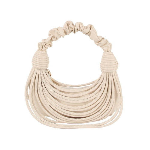 Scrunchie Handle Corded Hobo Bag
