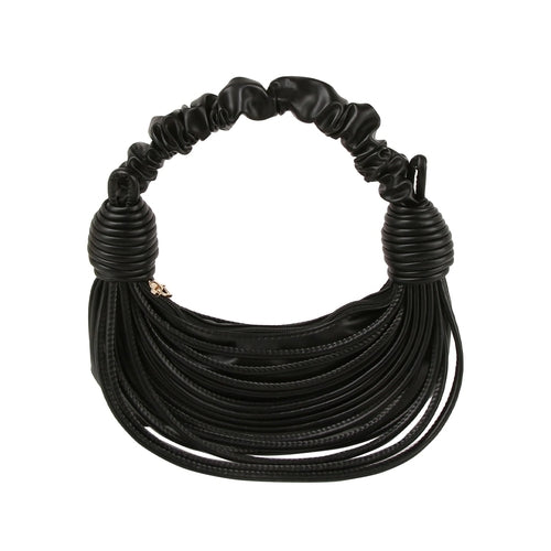 Scrunchie Handle Corded Hobo Bag