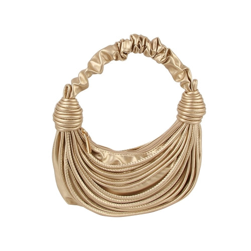 Scrunchie Handle Corded Hobo Bag