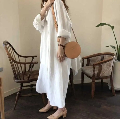 Alaia Long Shirt in White