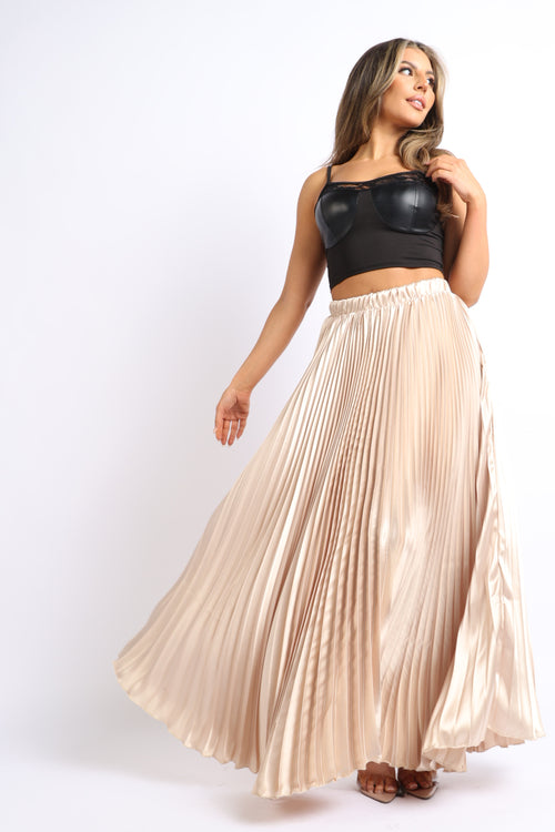 Lily Skirt in Beige
