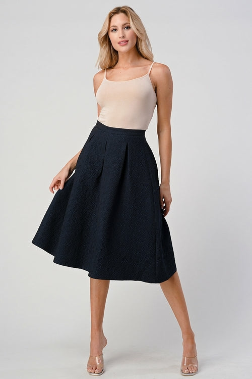 Midi Pleats Skirt